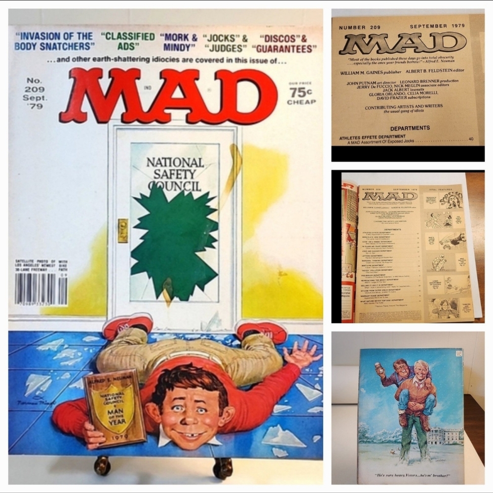 Vintage MAD Magazine Lot of 9 Collectibles. - Picture 2 of 9
